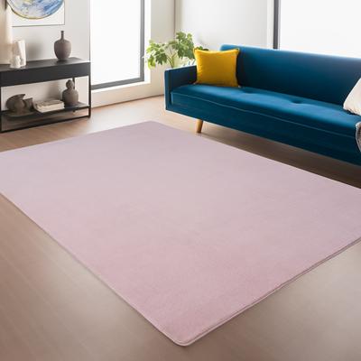 Teppich AYYILDIZ TEPPICHE "JOY 1400", rosa, B:140cm H:11mm L:200cm, Polyester, Teppiche, auch Läufer, uni Kurzflor, Wohnzimmer, Kinderzimmer Image