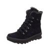 Schnürstiefelette LEGERO "Legero Stiefelette Veloursleder", Damen, Gr. 41,5, blau, Veloursleder, casual, Schuhe