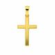 Kreuzkette ADELIA´S "Halskette - Kreuzkette mit Kreuz Anhänger aus 333 Gold", gold, Halsketten, Damen, Gelbgold 333-Gold, Gelbgold 333, Gold, Schmuckset mit bis 45 cm stufenlos verstellbarer 925 Silber Halskette