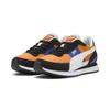 Sneaker PUMA "Road Rider Suede Sneakers Erwachsene", Gr. 40, orange glo schwarz, Obermaterial: Synthetik, Textil, Leder;, Schuhe