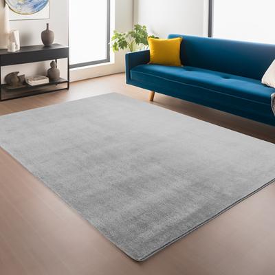 Teppich AYYILDIZ TEPPICHE "JOY 1400", silber, B:120cm H:11mm L:160cm, Polyester, Teppiche, Kurzflor, Wohnzimmer, Kinderzimmer Image