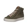 Sneaker PAUL GREEN "Paul Green Sneaker Nubukleder", Damen, Gr. 38, oliv, braun, Nubukleder, casual, Schuhe