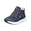Sneaker CAPRICE "Caprice Sneaker Lederimitat/Textil", Damen, Gr. 37, blau (ocean), Lederimitat, Textil, casual, Schuhe
