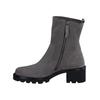 Stiefelette PAUL GREEN "Paul Green Stiefelette Veloursleder", Damen, Gr. 42, grau (titan), Veloursleder, casual, Schuhe