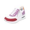 Sneaker REMONTE "Remonte Sneaker Leder", Damen, Gr. 40, bunt (weiß, lila), Leder, casual, Schuhe