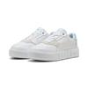 Sneaker PUMA "Cali Court Match Sneakers Damen", Gr. 42, weiß safe lake blau, Obermaterial: Kuhleder, Synthetik; Futter: Textil; Innensohle: Textil; Laufsohle: Gummi, Schuhe