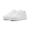 Sneaker PUMA "PUMA Cali Court Leather Sneakers Damen", Gr. 39, weiß lila frost lila, Obermaterial: Leder; Futter: Textil; Laufsohle: Gummi, Schuhe