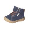 Schnürstiefelette PEPINO "Pepino Stiefelette Leder/Textil", Kinder, Gr. 23, see, Leder, Textil, casual, Schuhe