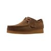 Schnürschuh CLARKS "Clarks Halbschuhe Veloursleder", Herren, Gr. 42, grün (oliv), Veloursleder, casual, Schuhe