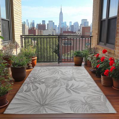 Outdoorteppich AYYILDIZ TEPPICHE "DESERT 1302", grau, B:200cm H:5mm L:290cm, Polypropylen, Teppiche, Läufer, In und Outdoor, Wohnzimmer, Aussenbereich Image