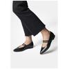 Riemchenballerina PAUL GREEN "Paul Green Ballerinas Glattleder", Damen, Gr. 37,5, schwarz, Glattleder, casual, Schuhe