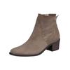 Stiefelette PAUL GREEN "Paul Green Stiefelette Veloursleder", Damen, Gr. 37,5, reh, Veloursleder, casual, Schuhe