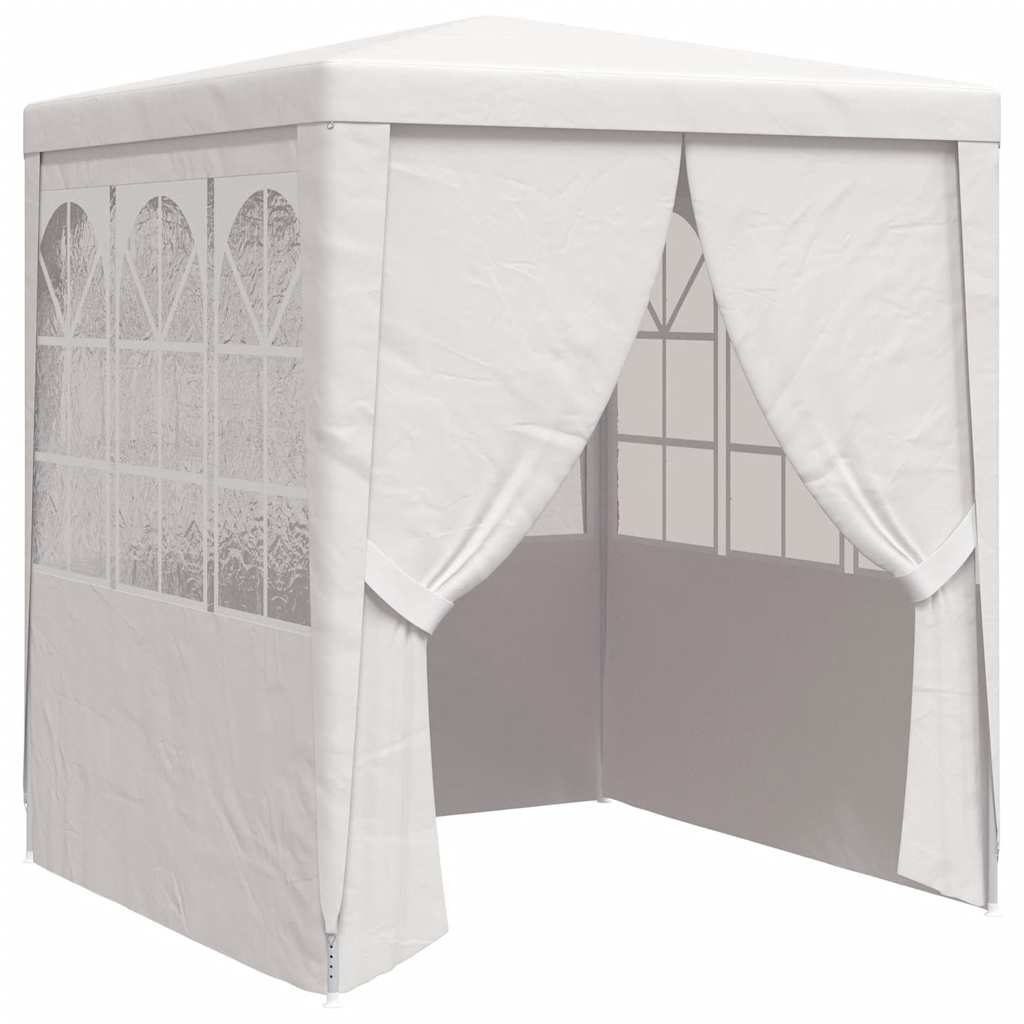 vidaXL Profi-Partyzelt mit Seitenwänden 2×2m Weiß 90 g/m² Image