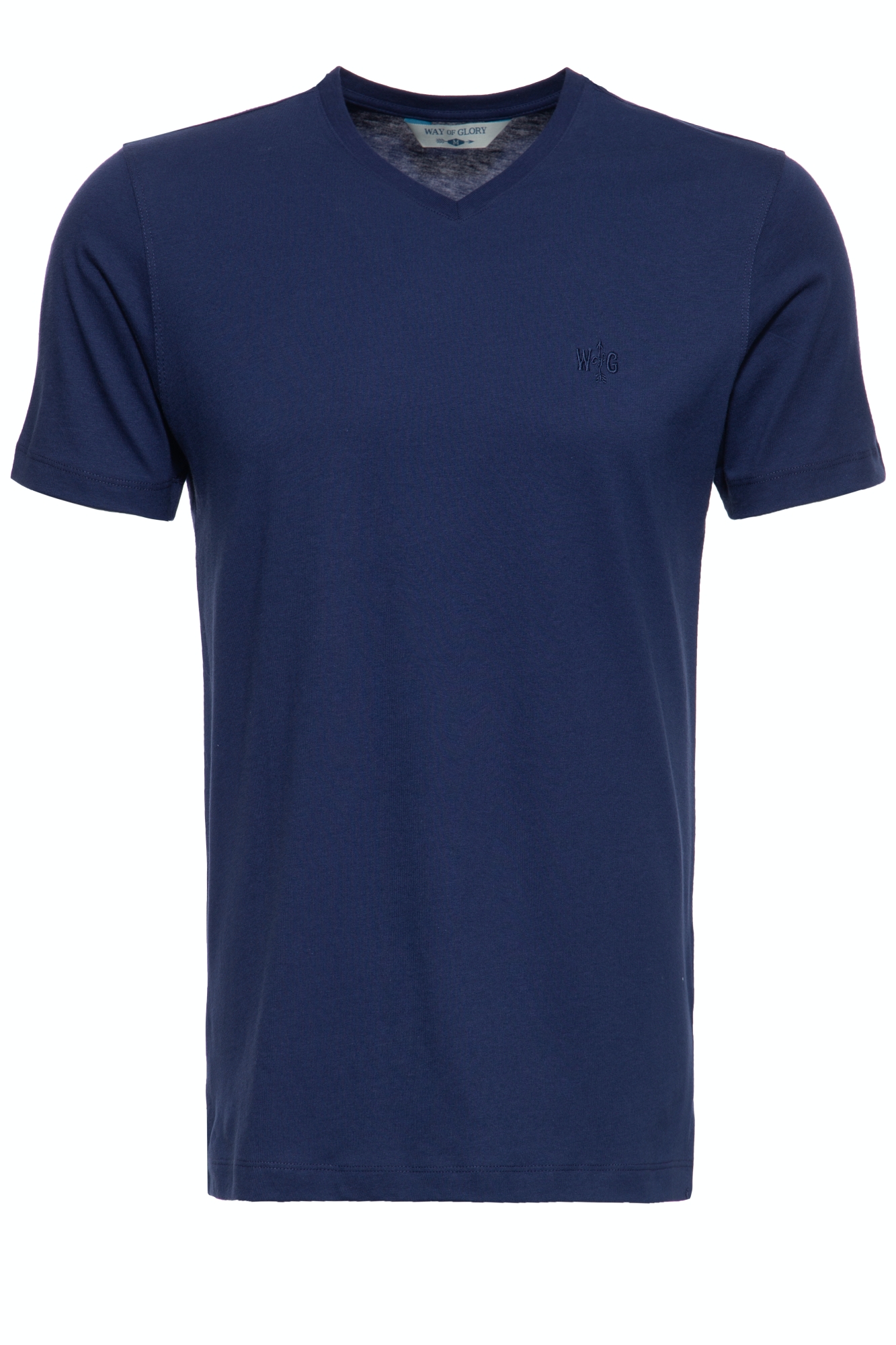 Way of Glory Herren WAY OF GLORY Herren Premium Basic T-Shirt mit V-Ausschnitt navy Image