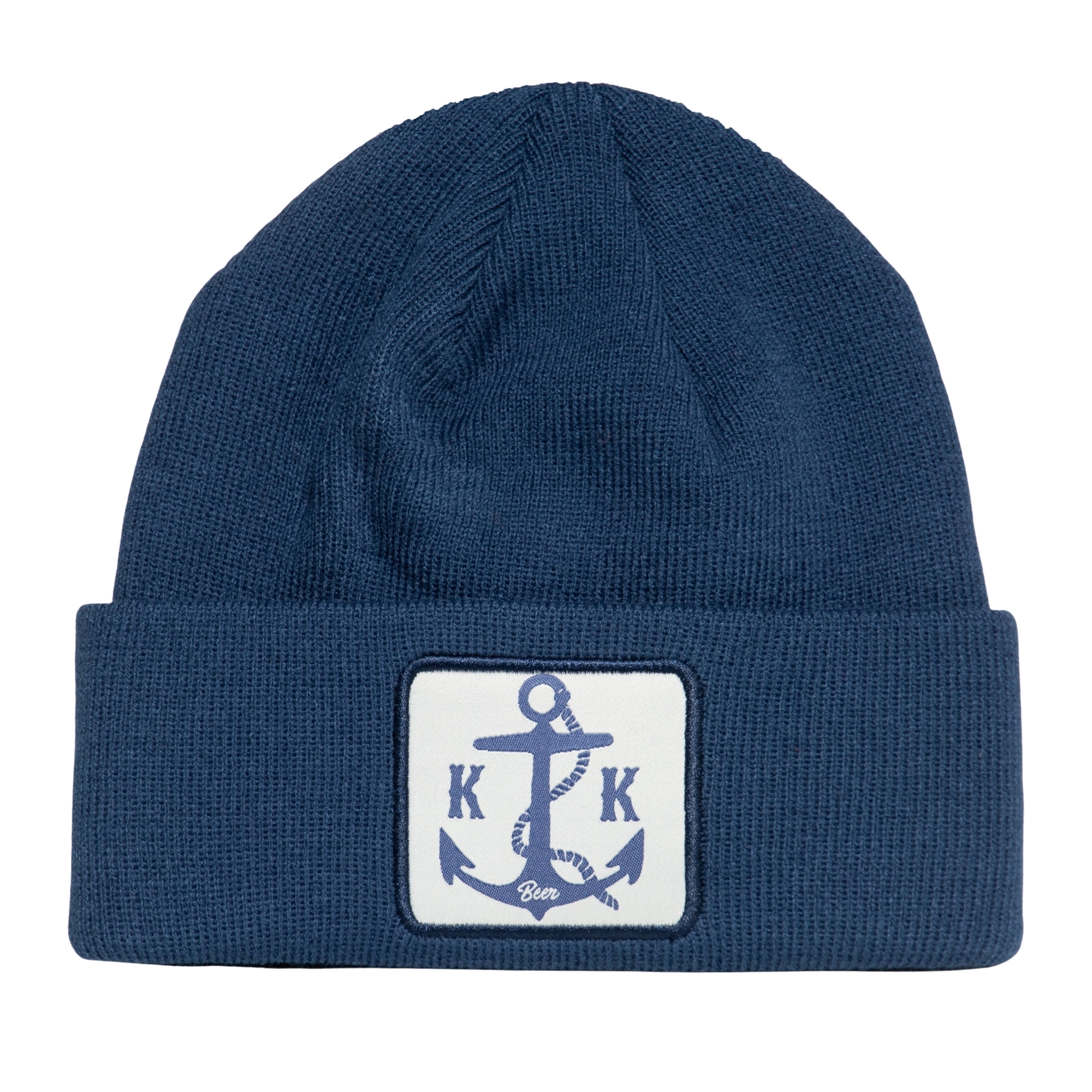 King Kerosin Herren Strickmütze KK Beer blau