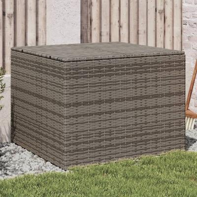 Gartentruhe Grau 291L Poly Rattan Vidaxl 268649 Image