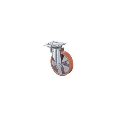 BS-R Schwerlast-Lenkrolle Ø 125 mm mit Feststeller Rad Guss-Polyurethan 450 kg Image
