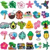 1/30PCS Hawaiian Casual Schuhe Charms Dekoration, Kokosnuss Blume Zubehör Pins Für Schuhe, Regenbogen Sandalen Clogs Schnallen
