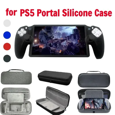 Für ps5 portal handheld konsole schutzhülle kratz feste rutsch feste soft case abdeckung hülle für ps spielkonsole spiel zubehör