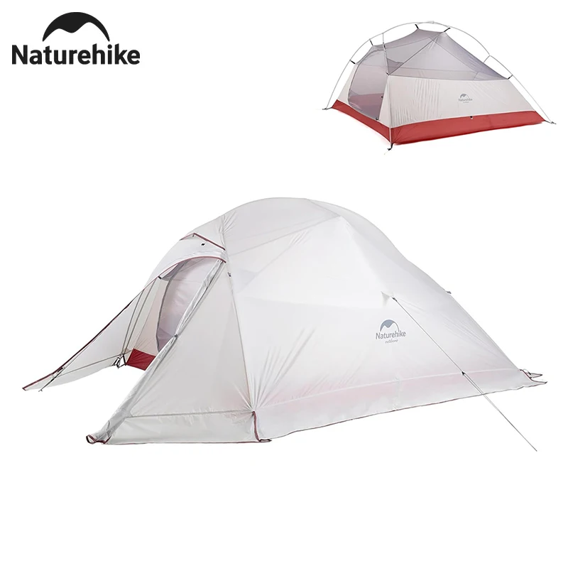 Naturehike 2025 Neues Cloud-Campingzelt für 1–3 Personen, wasserdicht, doppelschichtig, Mückenschutzzelte, ultraleichtes Nylon-Außenzelt Image