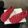 Eilyken GROSSE Größe 43, Sommer, bequem, atmungsaktiv, gewebt, aushöhlen, flache Damenschuhe,
