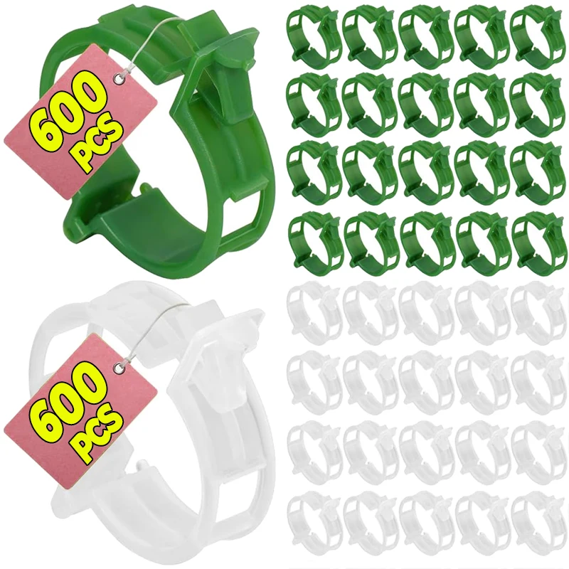 600-10PC Anlage Unterstützung Clips Reben Umreifung Pfropfen Befestigungs Clip Für Gemüse Tomaten Trauben Pflanzen Halter Schnalle Garten liefert Image