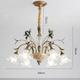 Lampadario a LED bianco caldo 4/6/8 luci 60 cm/80 cm di lusso europeo in cristallo, design unico, lampadario francese retrò per camera da letto, sala da pranzo, 110-240 V