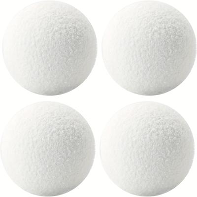 TEMU 4pcs 3-inch Reusable Absorbing Sponge Balls For Spas, Pools & Hot Tubs - High-quality, Efficient Filtration Of Spa & Pool Maintenance Tasks, White, Spa Accessories Image