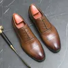 Männer Business Kleid Schuhe Schwarz Braun Schnüren Business Büro Derby Schuhe Europäischen Bankett Soziale Schuhe Größe 38-46 männer Schuhe