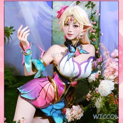         Lux Cosmic Enchantress Cosplay Kostüm Blumenfee Anime Spiel League of Legends Image