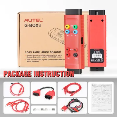 Autel MaxiIM G-BOX 3-Adapter, kompatibel mit MAXIIM IM608, IM608PRO Motor-ECU-Lese-/Schreibfunktion für BOSCH MD1/MG1