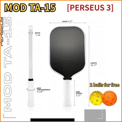 MOD TA-15 Pro Player Edition Perseus 16mm Pickle GEN3 Propulsion EVA Foam Filling Core Pickleball Paddle Racket USAPA Approved