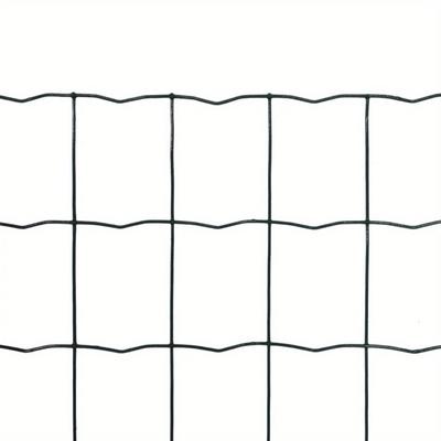 TEMU 25m X 0.8m Steel & Pvc Coated Garden Fence Mesh - 100x100mm Lattice For Welding Projects & Garden Decor, Garden Decoration| Garden Mesh|weatherresistant Fence, Welded Wire Fence Image