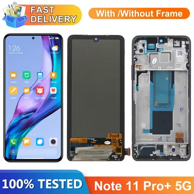 Screen for Xiaomi Redmi Note 11 Pro+ 5G 21091116UG 21091116UC Lcd Display Digital Touch Screen for Redmi Note 11 Pro (China)