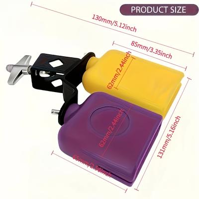 TEMU Two-color Latin Drum Plastic Blocks, Drum Set, Two-color Plastic , Suitable For Concerts. Image