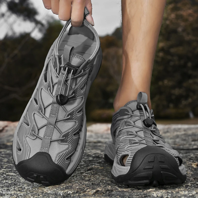 Sommersandalen mit modischem und trendigem Design, lässige Outdoor-Komfort-Walking-Strandschuhe, atmungsaktiv und erfrischend Image