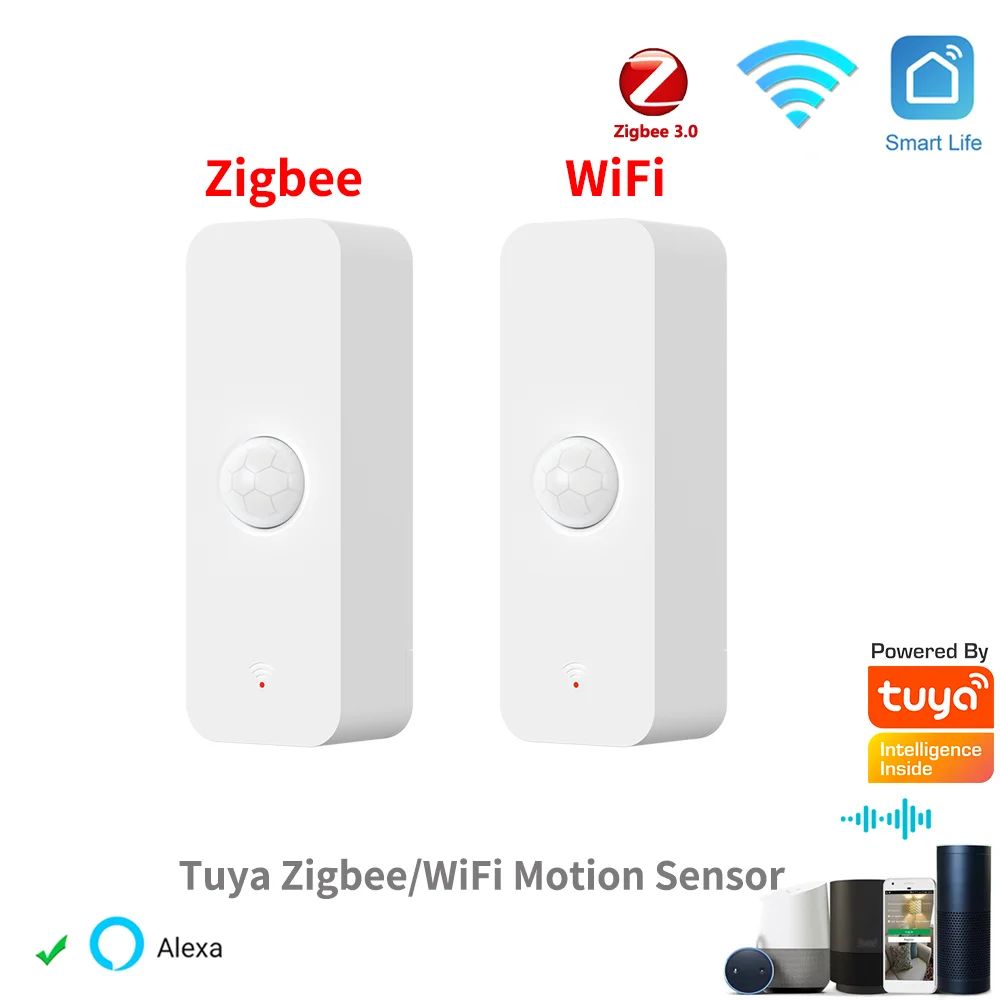 Tuya WiFi Zigbee PIR Motion Sensor Smart Life Works With Alexa Google Home Smart Home Human Body Infrared Detector Security