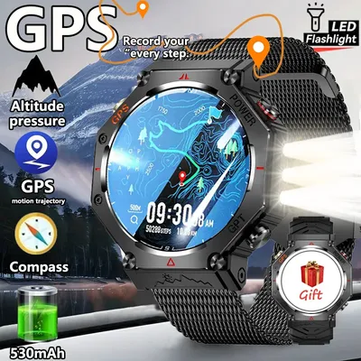 New GPS Smartwatch 1.39'' AMOLED Display 100 Sports Modes Voice Calling Smart Watch Men Women Military Grade Toughness Watches