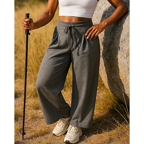 Per donna Pantaloni da Tuta Pantaloni da escursionismo pantaloni della tuta Esterno Vestibilità regolare Elastico Pantaloni della tuta Coulisse Nero Blu Tennis Golf Corsa S M L XL