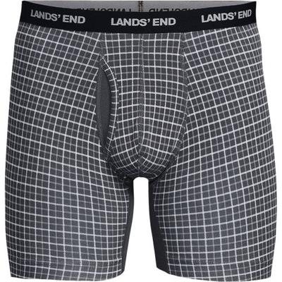Jersey Trunks, 3-pack, Men, size: 44-46, regular, Black, Cotton/Spandex/Cotton Modal, by Lands' End