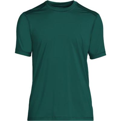 Short Sleeve Rash Vest, Men, size: 34-36, regular, Green, by Lands' End
