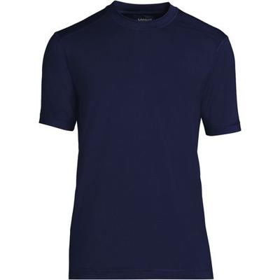 Short Sleeve Rash Vest, Men, size: 34-36, regular, Blue, by Lands' End