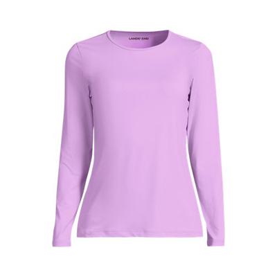 Rash Vest, Women, size: 20-22, plus, Purple, Nylon-blend, by Lands' End