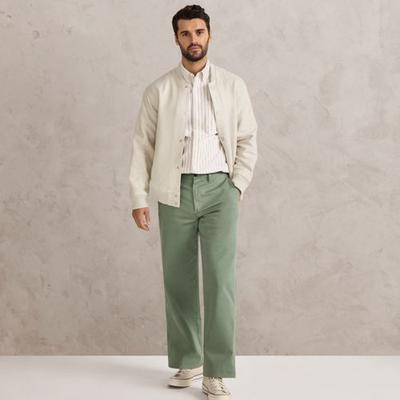 Everyday Chinos, Relaxed Fit, Men, size: 36 30, regular, Green, by Lands' End