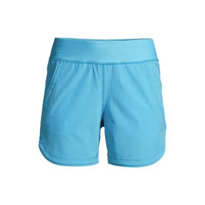 Board Shorts - with Swim Briefs, Women, size: 24, plus, Blue, Nylon-blend, by Lands' End