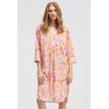 Sommerkleid SMITH & SOUL, Damen, Gr. M, US-Größen, pink, Material: 100% Baumwolle, bedruckt, gemustert, casual, regular fit Midi, V-Ausschnitt, 3/4-Ärmel Ärmel mit Ärmelschlitz gerader Abschluss, Kleider