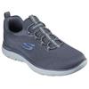 Slip-On Sneaker SKECHERS "SUMMITS-TALLO", Herren, Gr. 47,5, grau, Textil, casual, Schuhe, Slipper, Freizeitschuh, Trainingsschuh zum Schlupfen