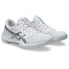 Hallenschuh ASICS "GEL-ROCKET 12", Gr. 41,5, weiß (weiß, pure silber), Synthetik, sportlich, Schuhe