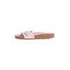 Pantolette TOMMY HILFIGER "SOFT SUEDE ADJUSTABLE MULE", Damen, Gr. 40, rosa (rose), Veloursleder, modisch, Schuhe, Keilabsatz, Sommermode, Schlupfschuh, Flats mit TH-Logo