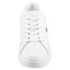 Sneaker TOMMY HILFIGER "FLAG COURT SNEAKER", Damen, Gr. 42, weiß, Leder, unifarben, sportlich, Schuhe, Schnürschuh, Halbschuh, Freizeitschuh mit TH-Logo